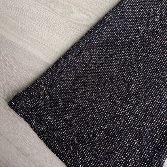 Kadu wide leg sparkle metallic pant, flare style, high  lightweight night out - Picture 2 of 10